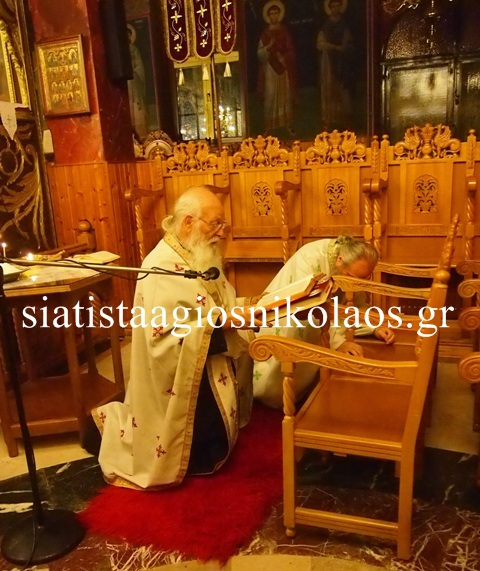 ΣΙΑΤΙΣΤΑ: Από την Αγρυπνία επί τη μνήμη του Αγίου Ιακώβου του Αδελφοθέου