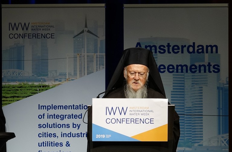 „Săptămâna Apei” la Amsterdam | Patriarhul Ecumenic a subliniat că apa este un dar și poluarea un păcat