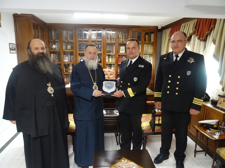 Ο Διοικητής της 1ης Περιφερειακής Διοικήσεως του Λιμενικού Σώματος στον Μητρ. Κορίνθου