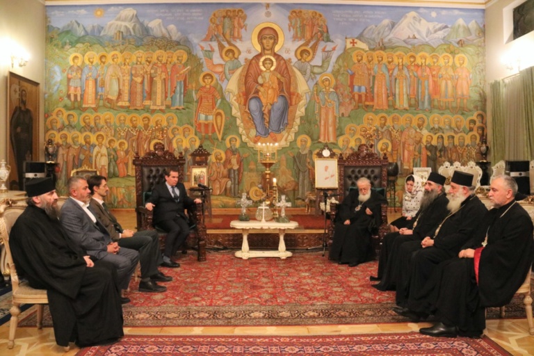 სრულიად საქართველოს კათოლიკოს-პატრიარქი საფრანგეთის ელჩს შეხვდა