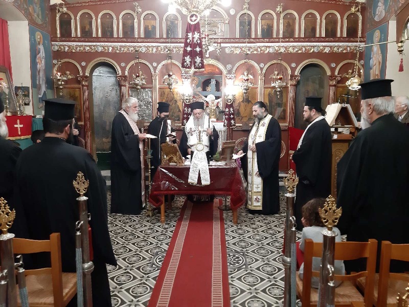 Στην Ι.Μ. Αγ. Γεωργίου Ηλίων και στην ενορία Κεχριών ο Μητρ. Χαλκίδος