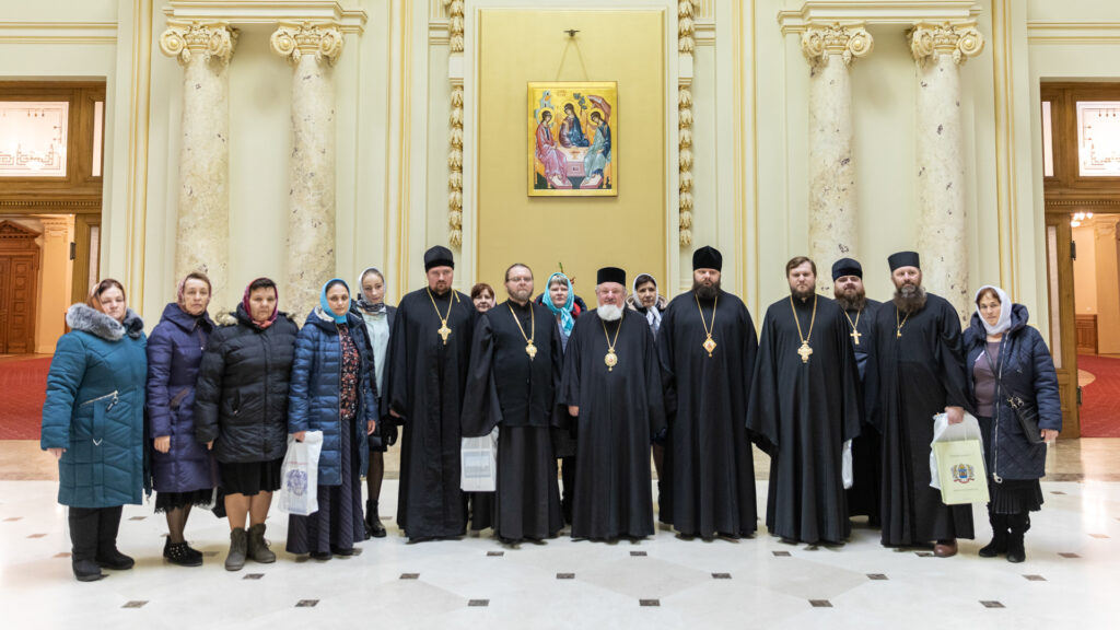 Pelerini din Ucraina în vizită la Patriarhie