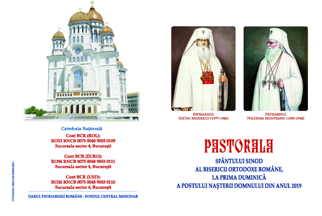 Pastorala Sfântului Sinod la prima duminică a Postului Naşterii Domnului