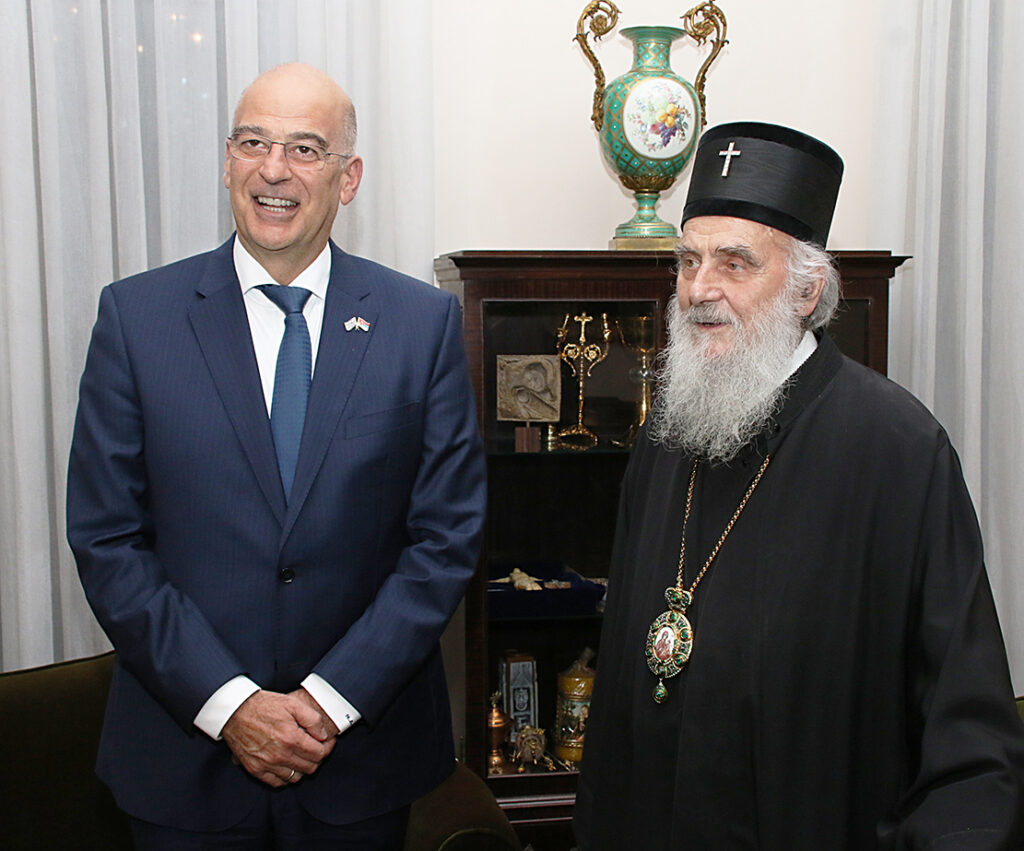 Serbian Patriarch receives Greek Minister of Foreign Affairs