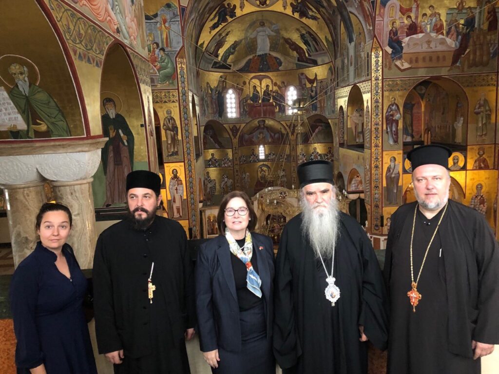 Metropolitan Bishop of Montenegro and the Littoral, H. E. Amphiliochios received the US ambassador to Montenegro