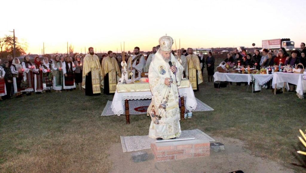 Piatră de temelie pentru o nouă biserică în județul Galați