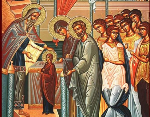 Hyrja e Hyjlindëses Mari në Tempull