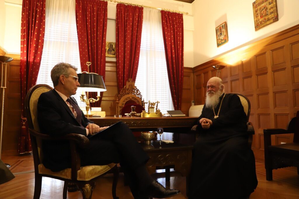 Архиепископ Афин встретился с Джеффри Пайатом (фото)