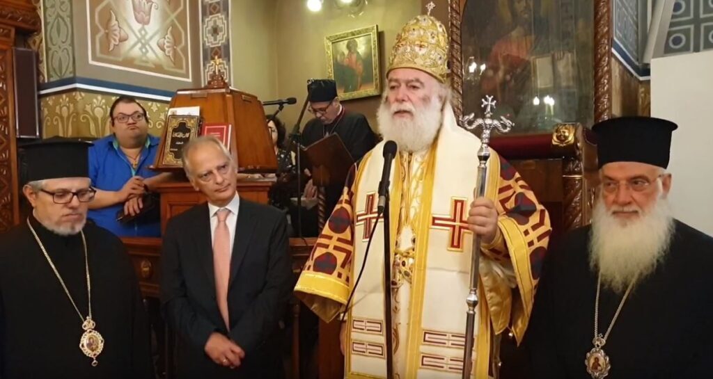 Patriarch of Alexandria commemorates Metropolitan of Kiev & All Ukraine during celebratory Divine Liturgy