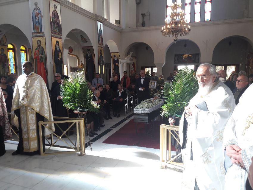 Εκδημία της μητέρας του Μητρ. Διαυλείας