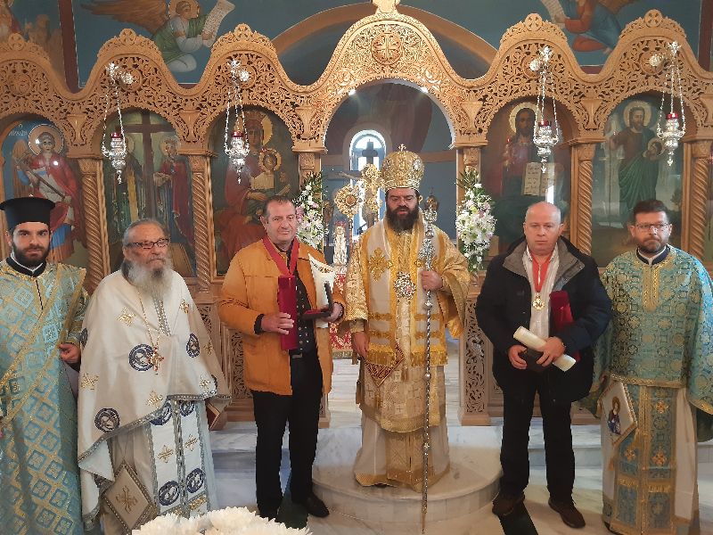 Ο Μητροπολίτης Μαρωνείας τίμησε ευεργέτες της Μητροπόλεως