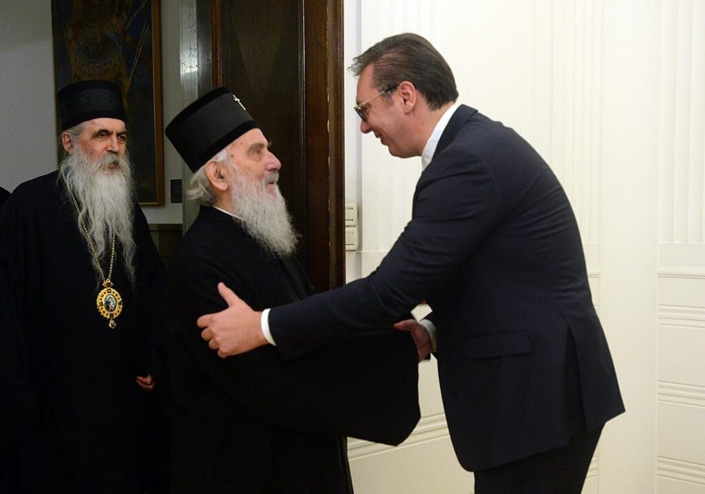 Patriarch of Serbia briefed by Serbian President