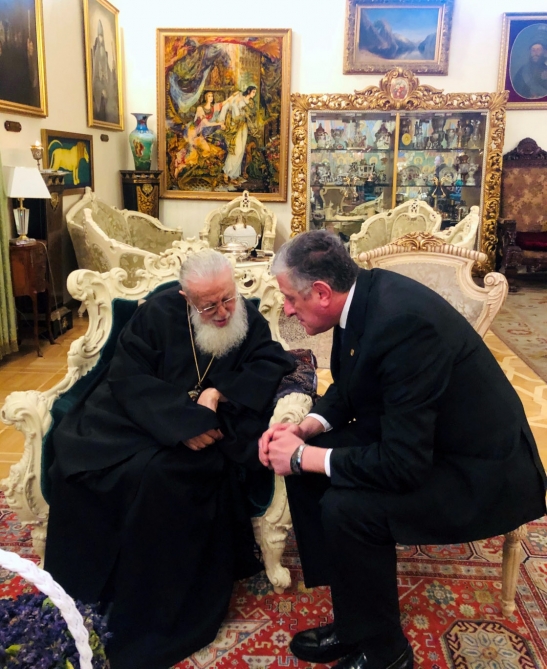 Συνάντηση του Πατρ. Γεωργίας με τον Πρέσβη του Αζερμπαϊτζάν