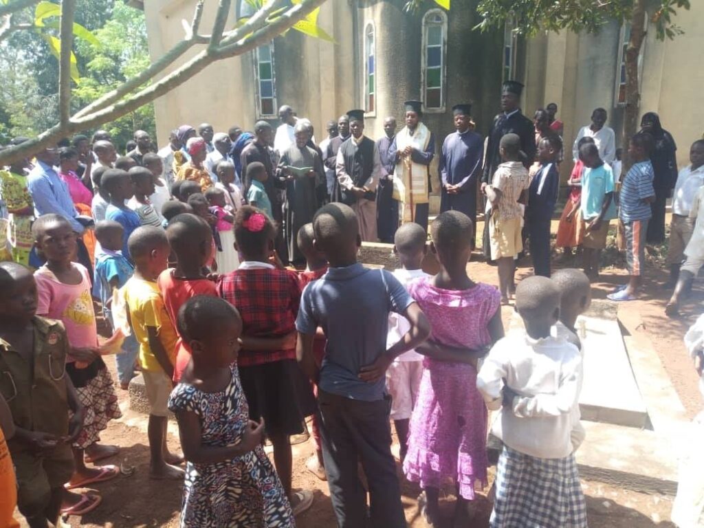 His Grace Silvester celebrated Holy liturgy at that Church of St. Spyridon in Nsinze