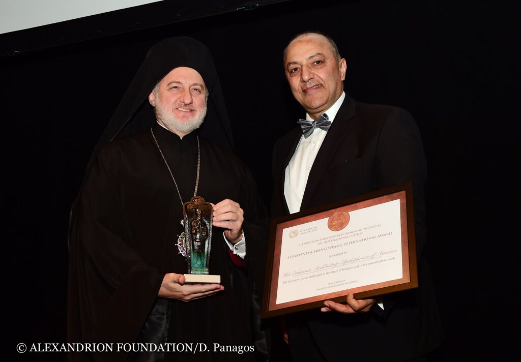 Arhiepiscopul Elpidofor a primit premiul Constantin Brâncoveanu
