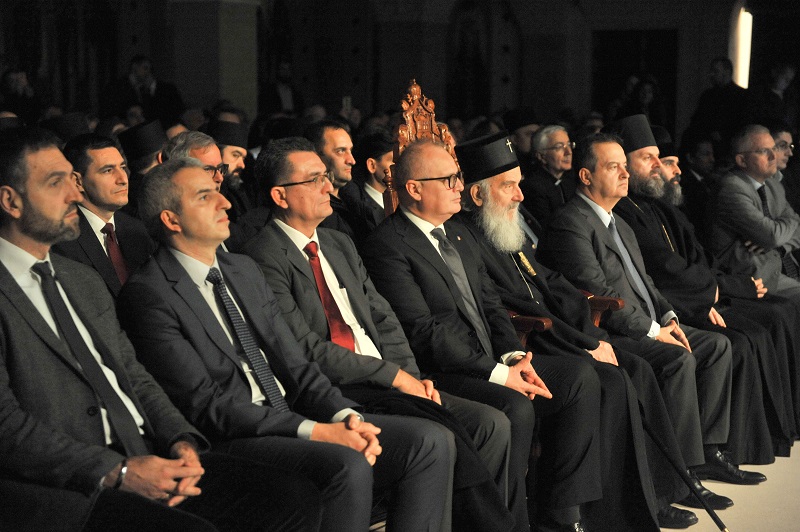 Ο Πατρ. Σερβίας στην Κρύπτη του Αγίου Σάββα