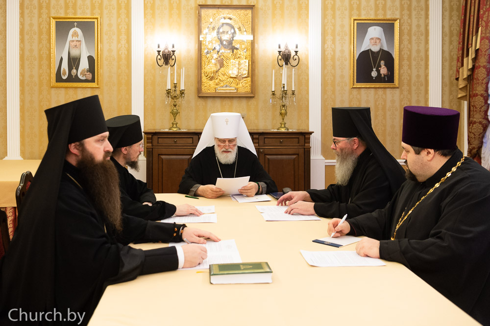 Митрополит Павел возглавил заседание Архиерейского совета Минской митрополии