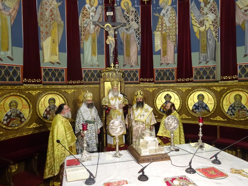 Τρισαρχιερατική αγρυπνία στην ΙΜ Κορίνθου