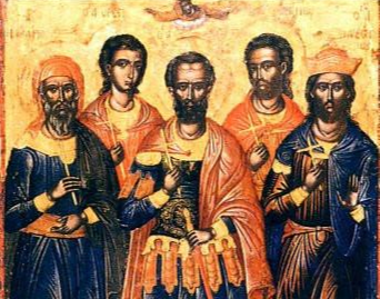 Dëshmorët Efstrati, Afksenti, Oresti, Evgjeni, Mardari. Dëshmore Luçia