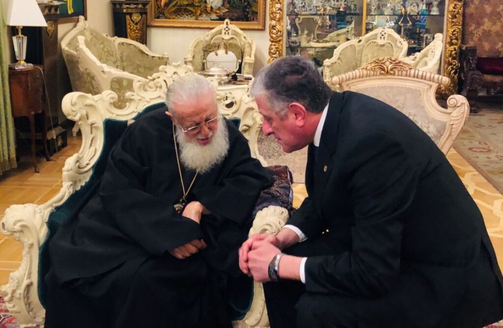 სრულიად საქართველოს კათოლიკოს-პატრიარქმა აზერბაიჯანის ელჩი მიიღო