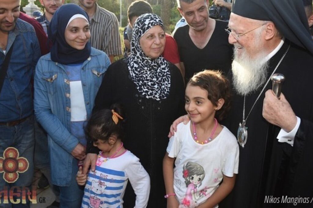Επίσκεψη του Οικουμενικού Πατριάρχη σε προσφυγικές δομές