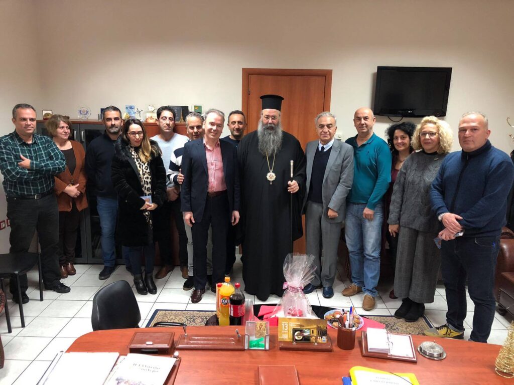 Τη Διεύθυνση Δευτεροβάθμιας Εκπαίδευσης Πιερίας επισκέφθηκε ο Μητρ. Κίτρους