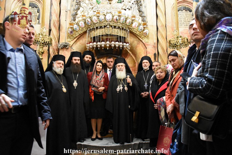 Visit of the President of Georgia at the Jerusalem Patriarchate