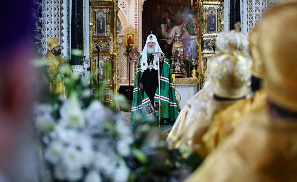 В праздник Рождества Христова Предстоятель Русской Церкви совершил великую вечерню в Храме Христа Спасителя