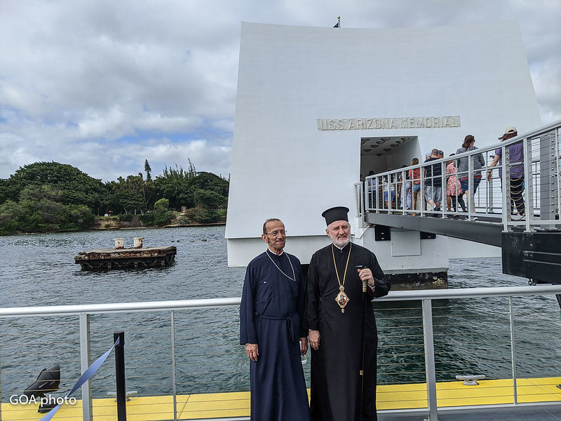 Archbishop of America offers prayers at Pearl Harbor Memorial