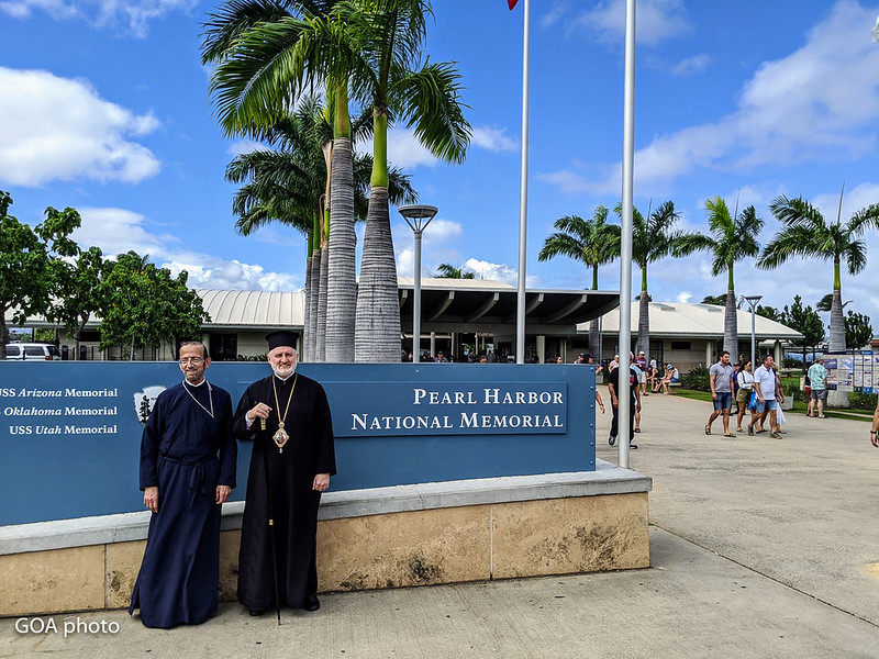 Archbishop Elpidophoros Visits Pearl Harbor