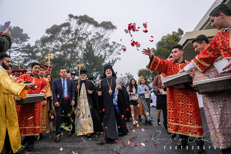 Archbishop Elpidophoros Visits Palestinian/Jordanian Orthodox in California