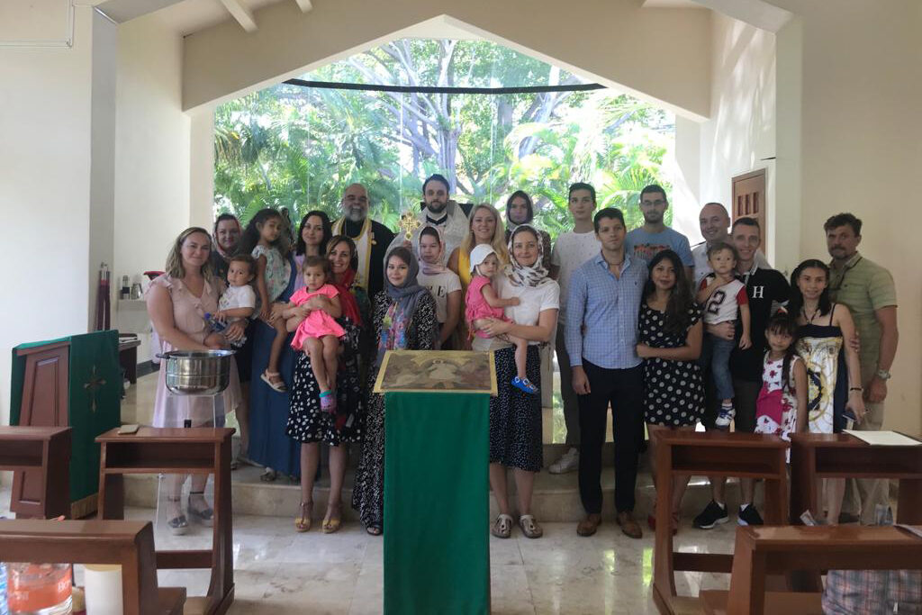 В праздник Богоявления свою первую годовщину отметила община Московского Патриархата в Канкуне (Мексика)