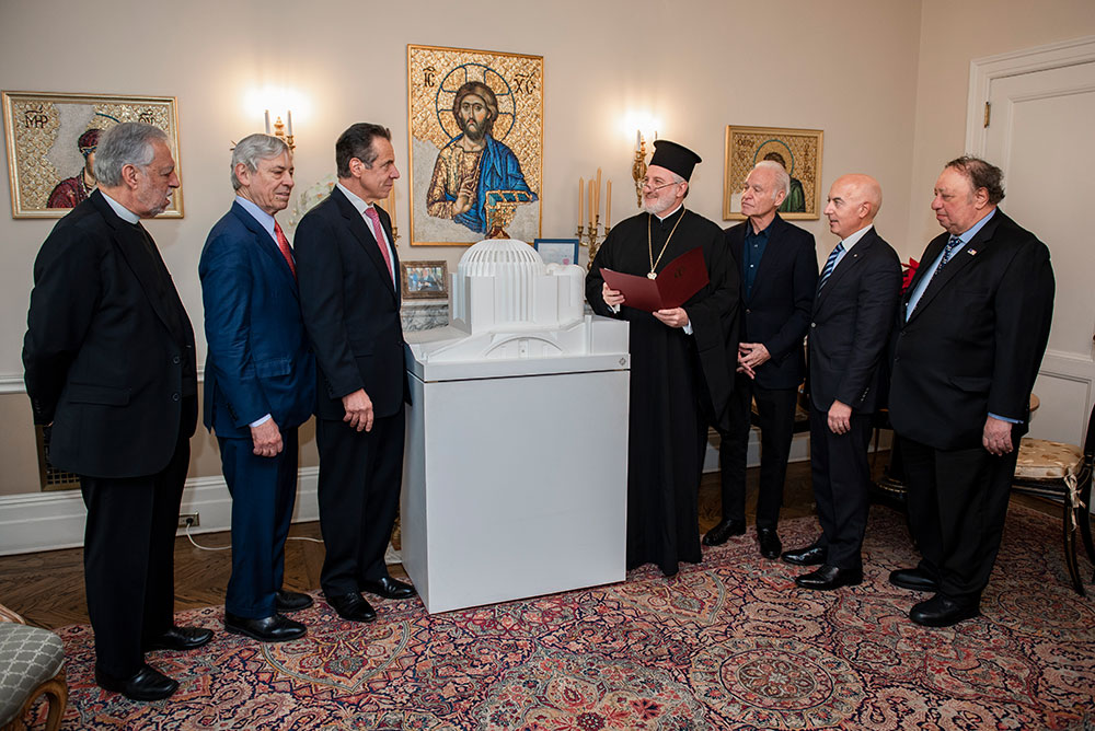 Gov. Cuomo and Archbishop Elpidophoros Announce Construction to resume on St Nicholas