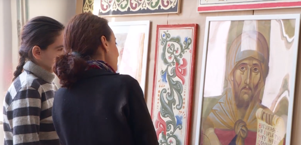 Expoziția de pictură „De la studiul naturii la icoană” a fost vernisată la Facultatea de Teologie din București