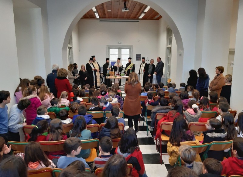 Με μαθητές δημοτικού συναντήθηκε ο Μητρ. Χαλκίδος