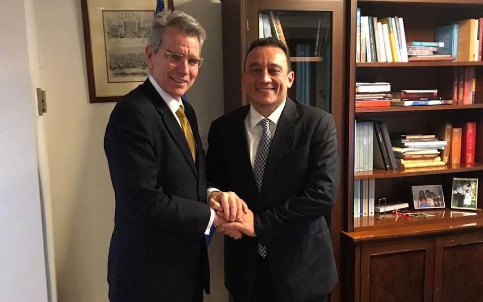Deputy Greek FM meets with US ambassador to the country