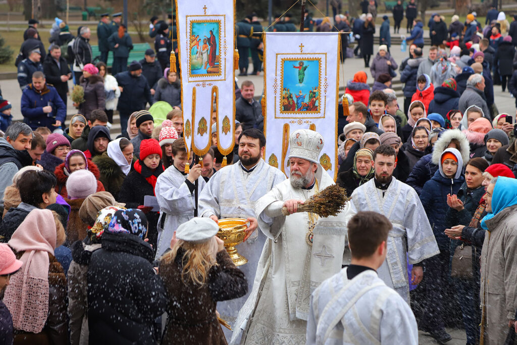 Theophany of our Lord Jesus Christ celebrated in the Metropolitan Cathedral in Chisinau, Moldova