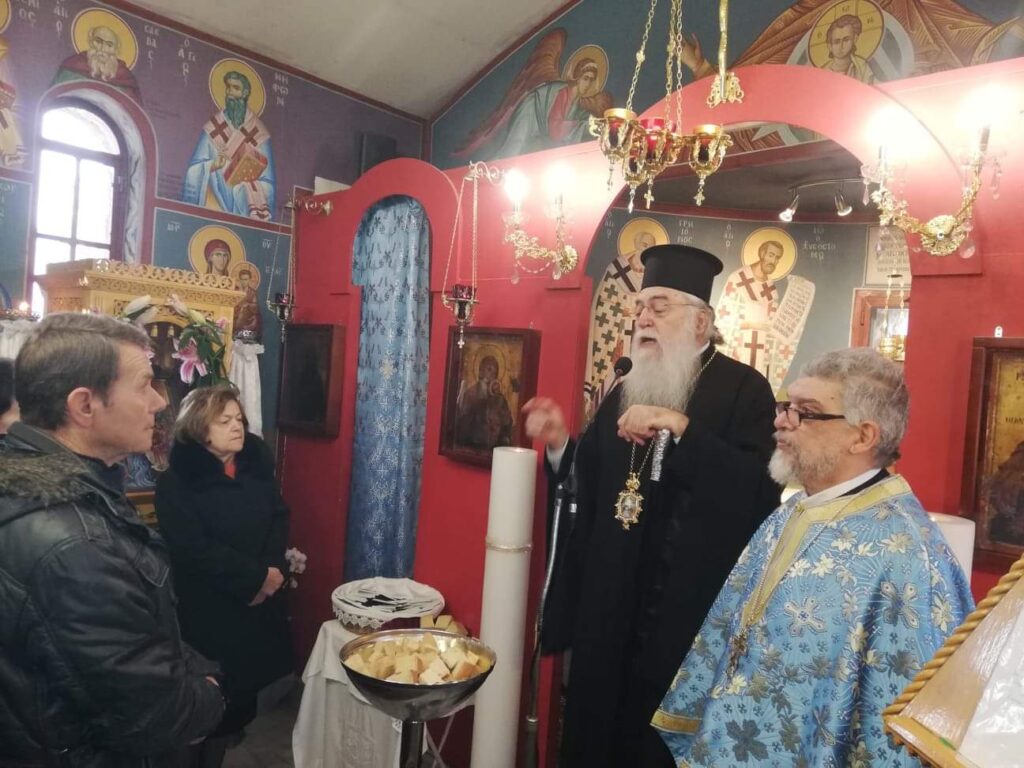 Ο Μητρ. Περιστερίου στο Ιστορικό Παρεκκλήσιο του Τιμίου Προδρόμου