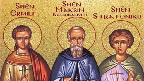 Dëshmorët Ermili, Stratoniku. Oshënar Maksim Kafsokaliviti. Oshënar Jakovi i Nisivës