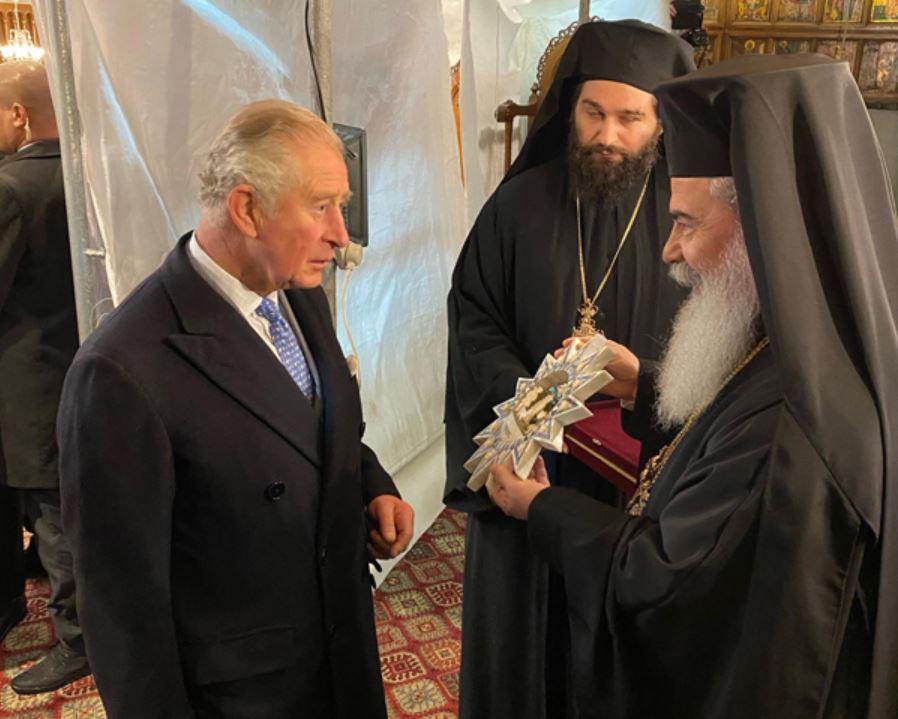 رؤساء كنائس الأراضي المقدسة يستقبلون ولي العهد البريطاني في بيت لحم
