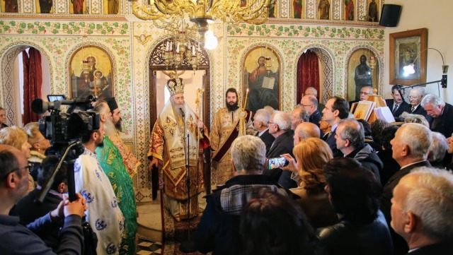 Ο Μητρ. Ναυπάκτου στην εορτή του Αγίου Χαραλάμπους με τους Ναυπακτίους των Πατρών