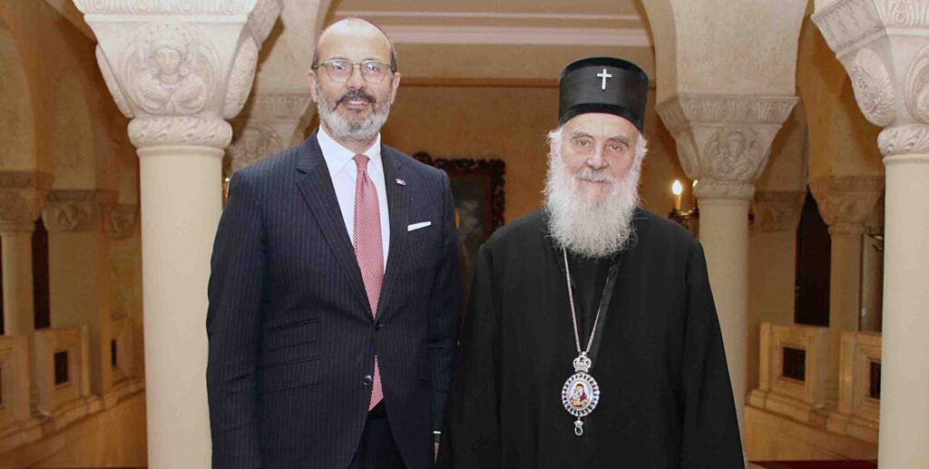 Patriarch Irinej received Ambassador and Head of the Delegation of the EU to Republic of Serbia