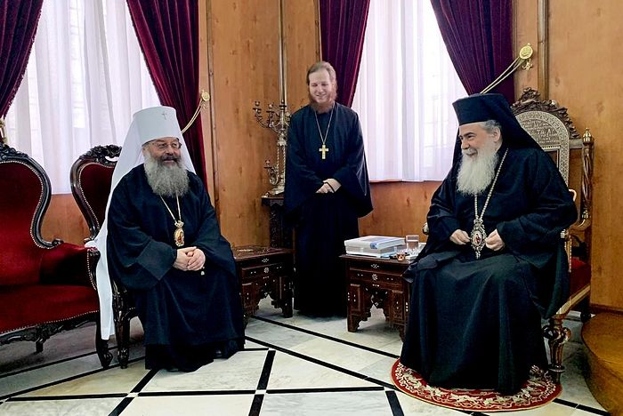 Митрополит Екатеринбургский Кирилл встретился с Блаженнейшим Патриархом Иерусалимским Феофилом