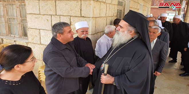 المطران حنا: الأسير المحرر المقت مثل بصموده الشعب السوري وإرادته التي لا تلين ووفاءه لوطنه