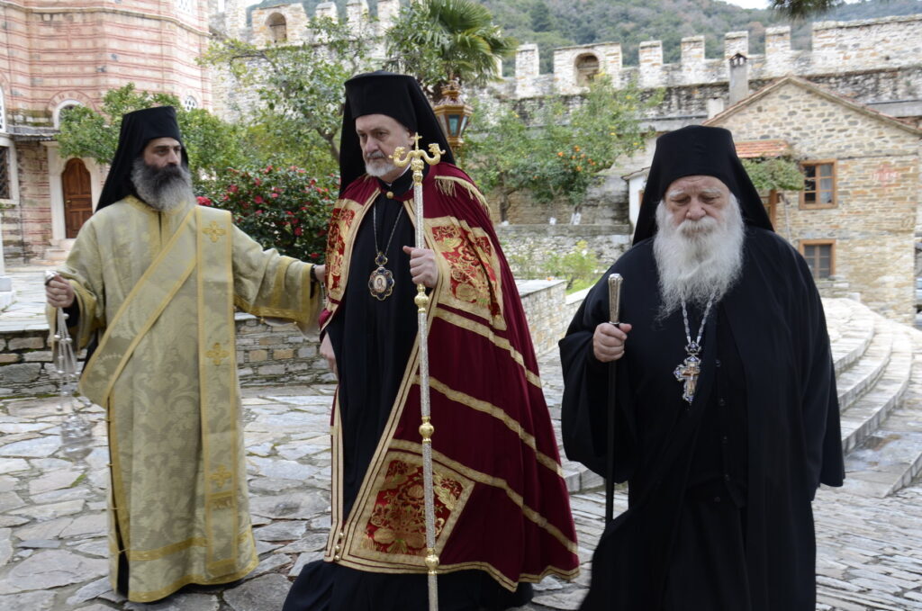 Metropolitan of France arrives on Mt. Athos monastery of Xenophontos  