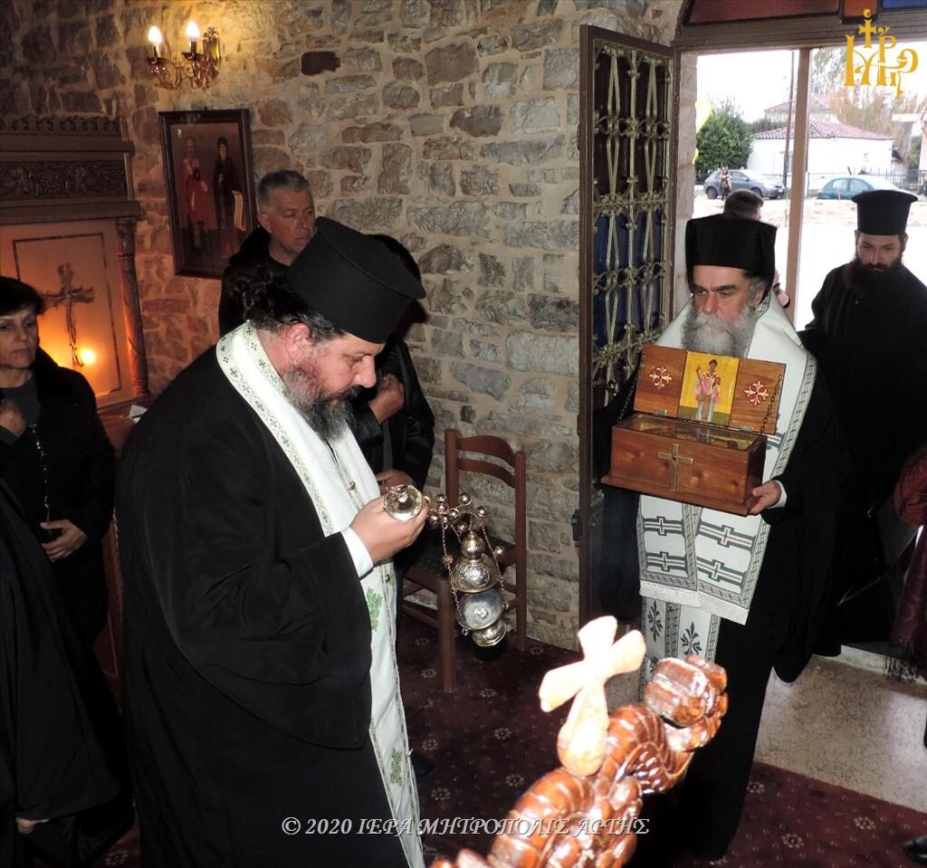 Η Ιερά Εμβάδα του Αγίου Σπυρίδωνος από την Κέρκυρα στην Ενορία Συκεών Άρτης