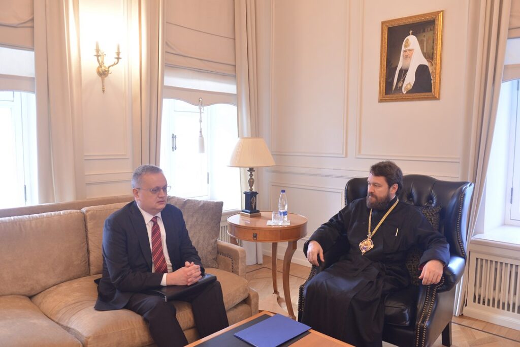 Митрополит Волоколамский Иларион встретился с послом России в Египте