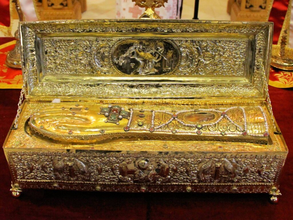 Holy Relic of St. George to be conveyed to Greek Orthodox Archdiocese of Thyateira & Great Britain