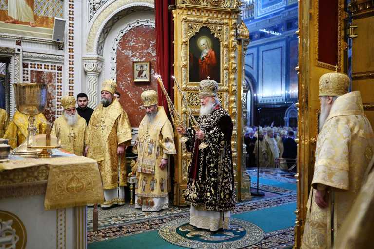 Metropolitan Vladimir of Chisinau and all Moldova participated in the celebrations of the 11 anniversary of Patriarch Kirill inauguration in the Patriarchal Cathedral of Christ the Saviour in Moscow.