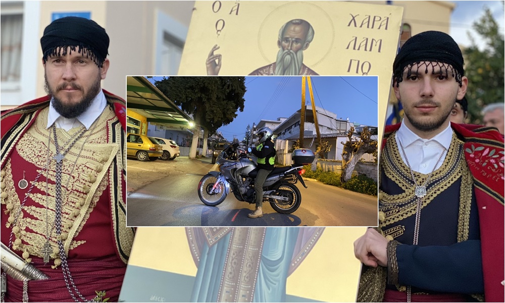 Οι Vstorm Greek Riders προπομποί στη Λιτανευτική πομπή